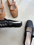 Pu Hollow Out Slip On Flats
